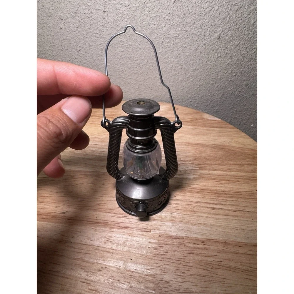 Copper‎ Vintage Minature Oil Kerosene Lamp Light Pencil Sharpener
